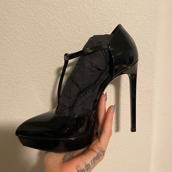 SAINT LAURENT black High Heels Size 37